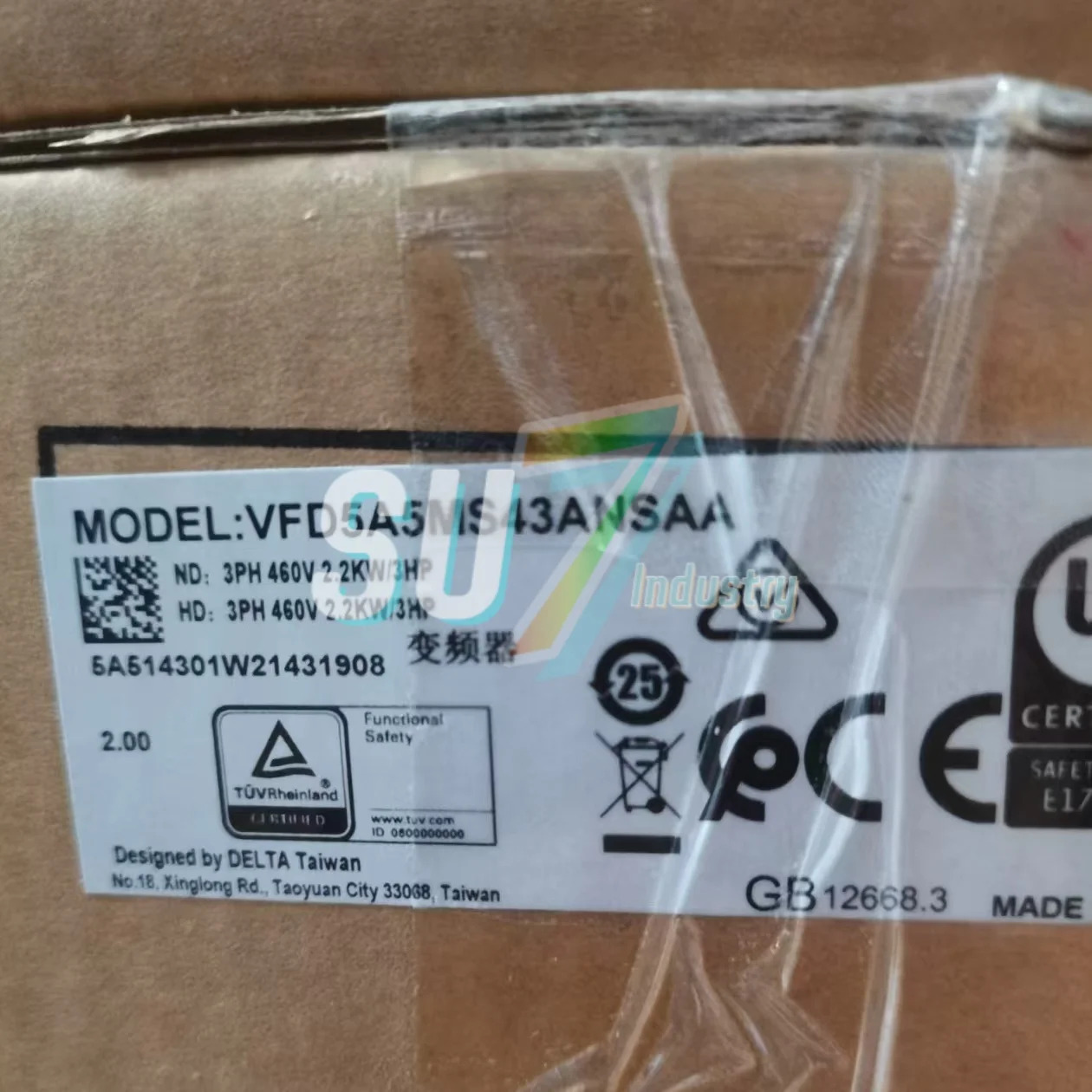 주파수 변환기 VFD4A8MS21ANSAA VFD5A5MS43ANSAA