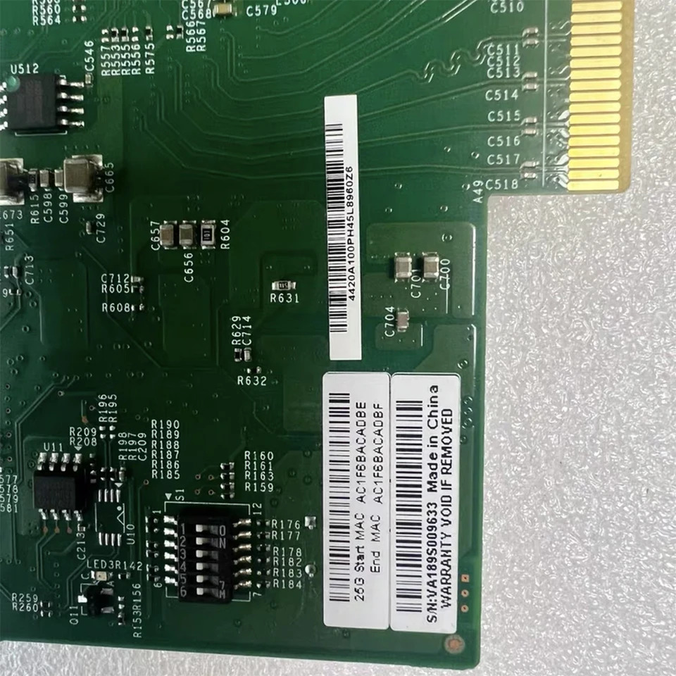 슈퍼마이크로 듀얼 포트 CX-40GB 카드 AOC-S25G-M2S 25g SFP  멜라녹스