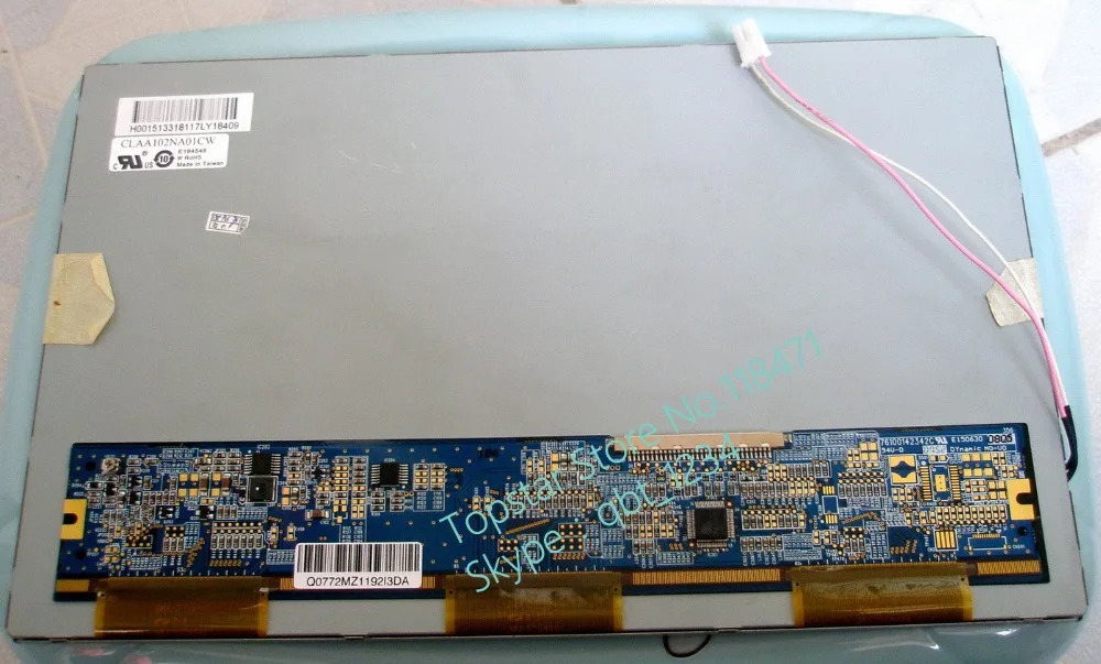 CPT 10.2 인치 TFT LCD 화면 CLAA102NA01CW 등급 A