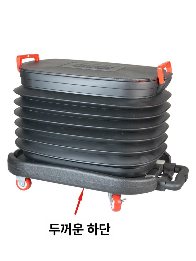 캠핑용 대용량 접이식물통 버킷 피크닉 낚시 물탱크 차박 워터백 여행 뚜껑 생수통 - 상세 이미지 5