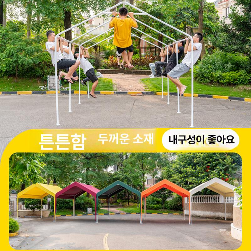 접이식 그늘막 공장천막공사 농막 야외천막 프레임 텐트 임시차고 아치형 차양막 가로 - 상세 이미지 3