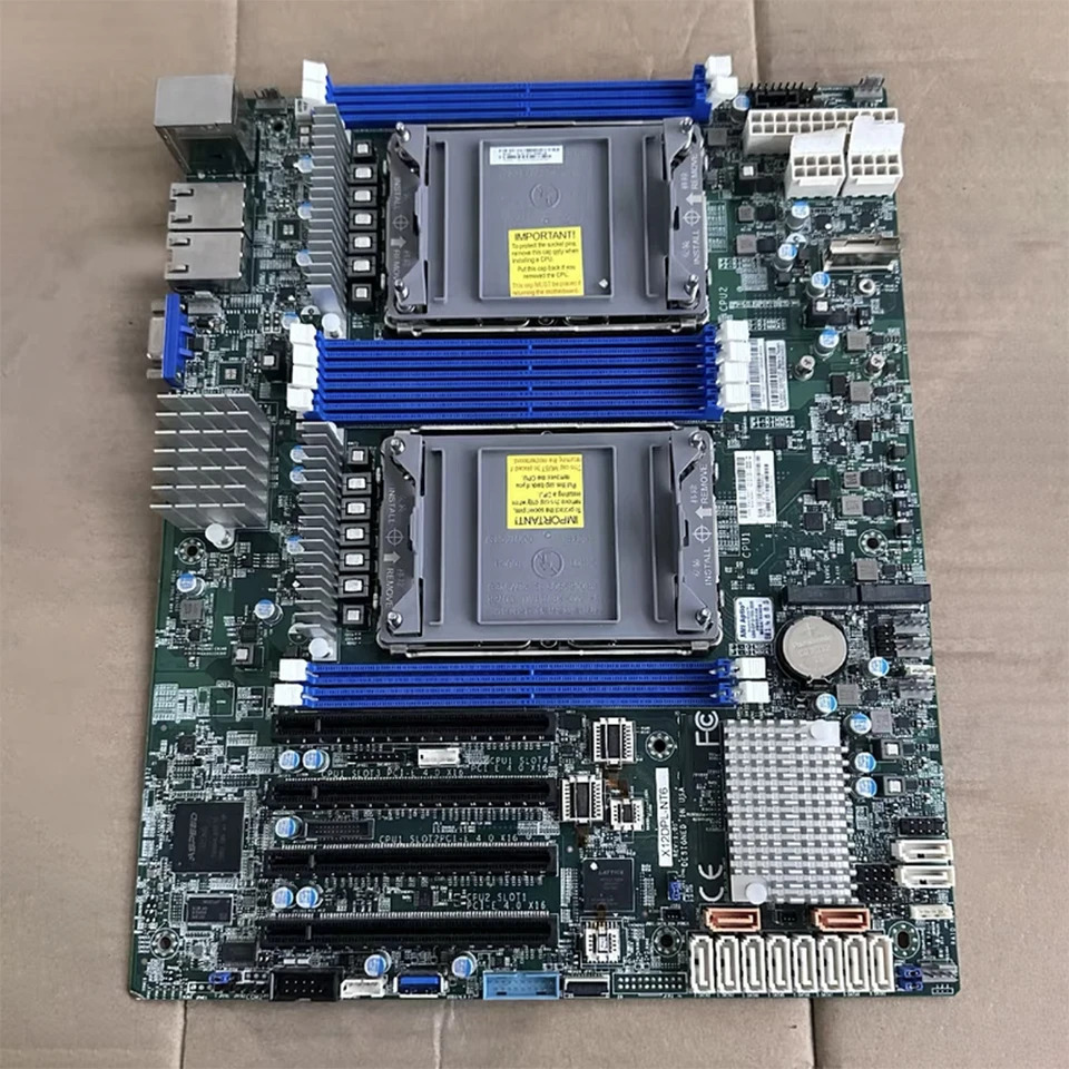 듀얼 웨이 IPFS 서버 마더보드 C621A DDR4-3200MHz 256GB LGA-4189 슈퍼마이크로 X12DPL-NT6