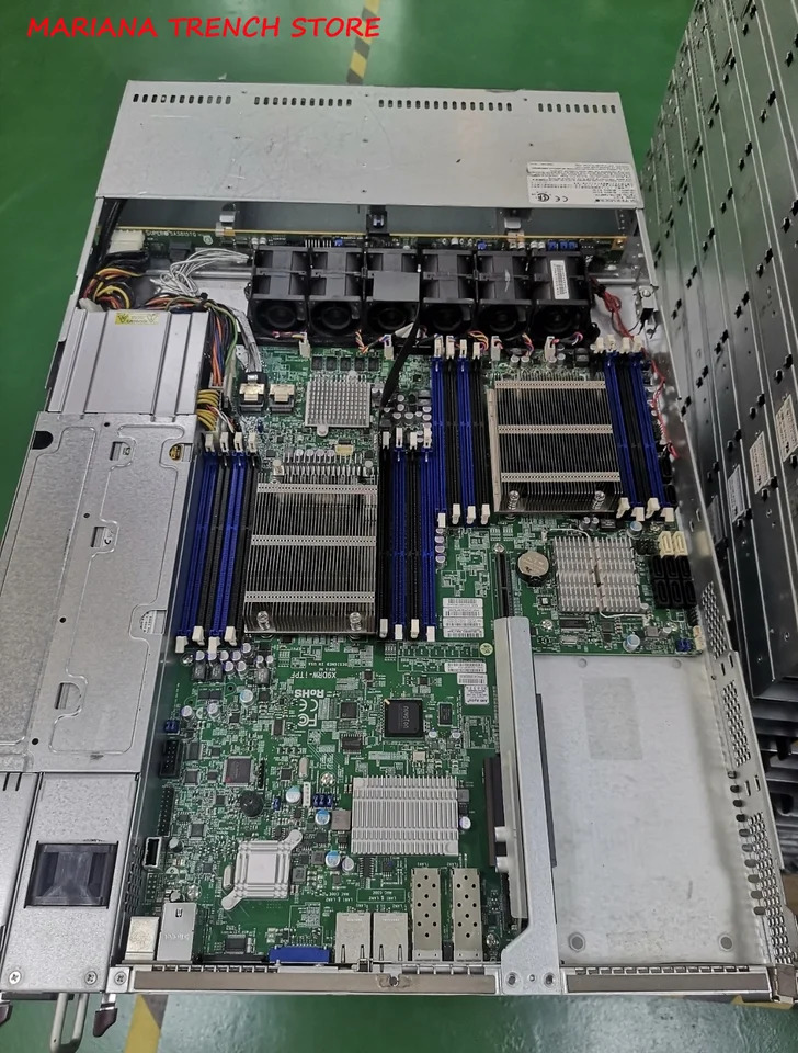 슈퍼마이크로 마더보드X9DRW-iTPF LGA 2011 Xeon E5-2600 v1 v2 i350 듀얼 포트 GbE LAN Broadcom BCM57810S 10Gb SFP