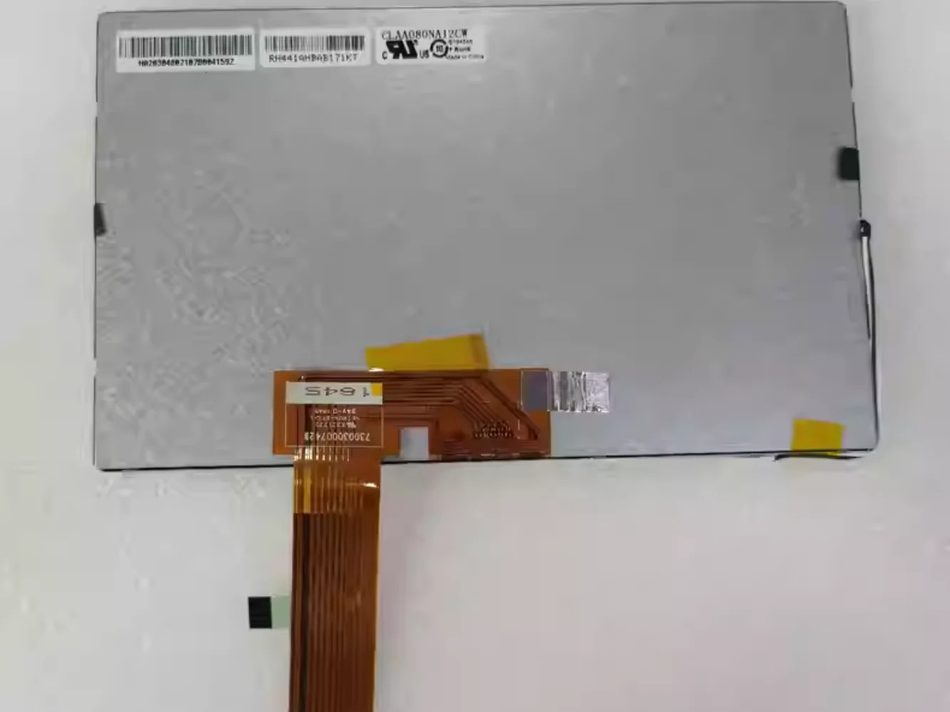 CLAA080NA12CW 장착 중앙 제어 디스플레이 화면 8 인치
