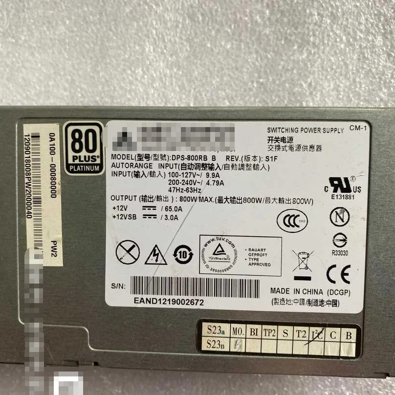 DPS-800RB A/B/C/E 서버 전원공급장치 Lenovo호환 RD430X RD440 RD630 RD640 RD540 800W