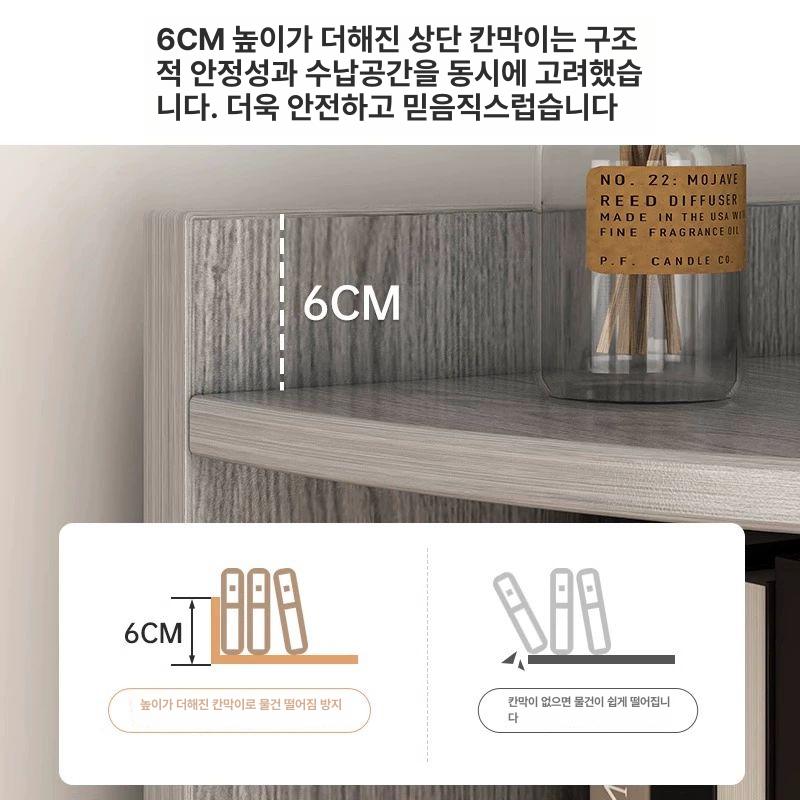 모퉁이 수납장 원목 장식장 인테리어 다용도 삼각형 구석 다층 공간활용 북유럽 - 상세 이미지 3