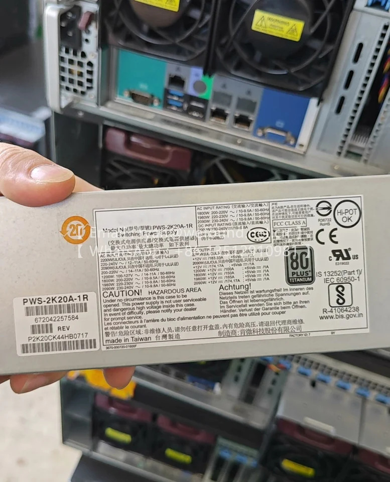 Supermicro 예비 전원공급장치PWS-721P-1R PWS-1K66P-1R PWS-2K20A-1R 720W 1600W 2200W 1U