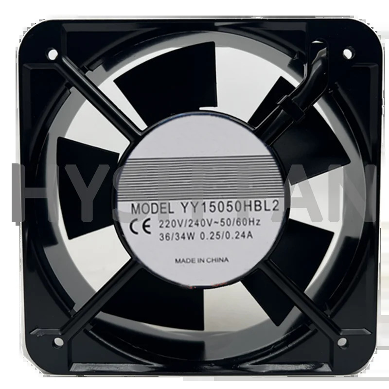 15050 더블 볼 냉각팬 축 YY15050HBL2 AC 220V 15cm
