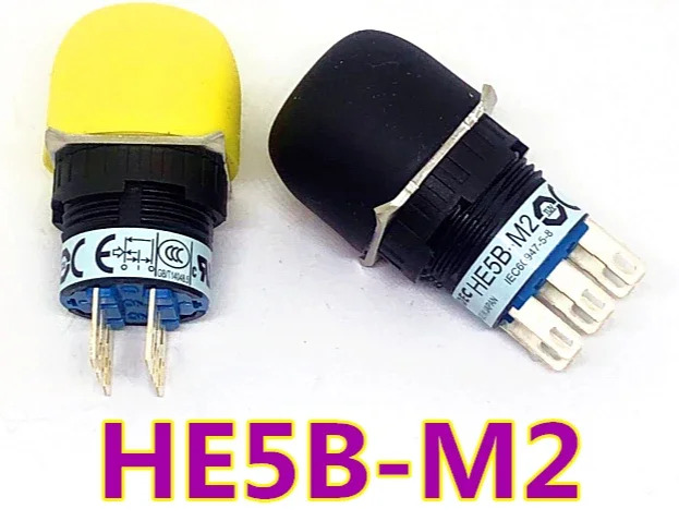 HE5B-M2PB HE5B-M2PY HE5B-M2PN1 원형 활성화 스위치 16mm 2 개
