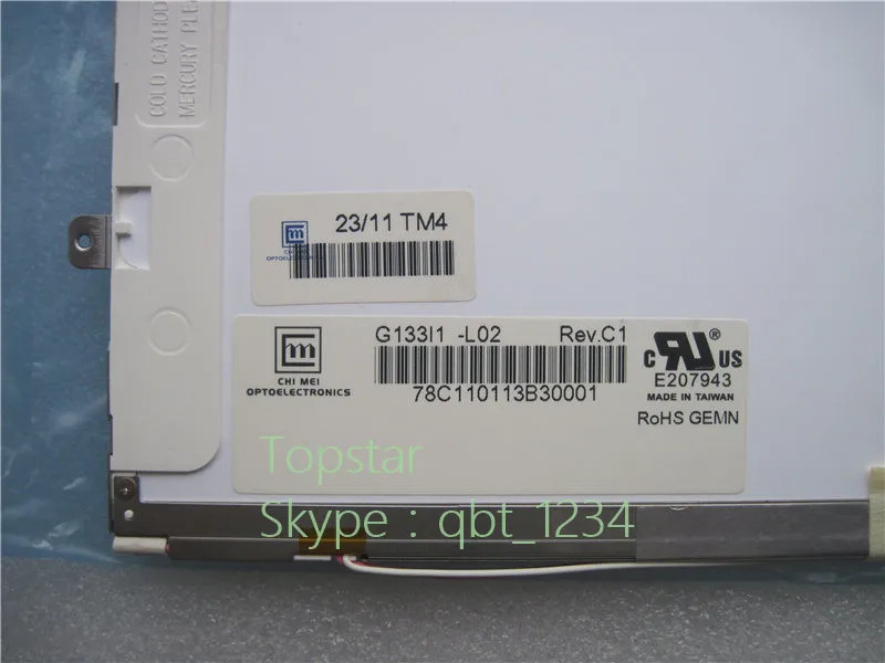 CHIMEI Innolux LCD 스크린 디스플레이 패널 리퍼 완료 13.3 인치 G133I1-L02