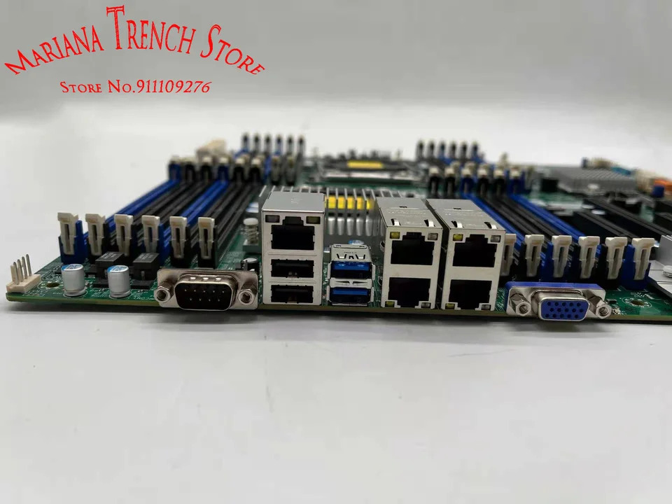 Supermicro 마더보드X10DRi-LN4 LGA2011 E5-2600 v4 v3 군 DDR4 쿼드 LAN 포함I350 GbE