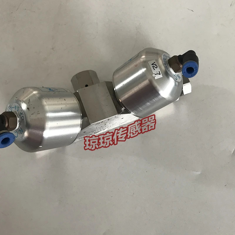 KITZ SCT 더블 컨트롤 3방향 공압 다이어프램 밸브 헤드 O.P.0.4 0.7MPA G 316LE SEP