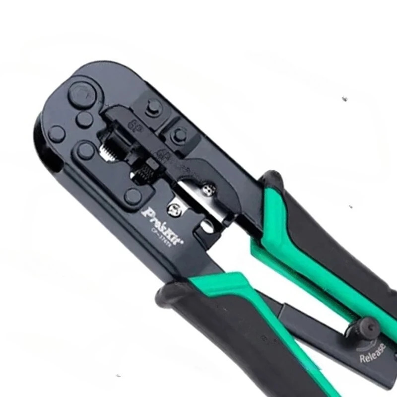 ProsKit CP-376TR 4P/6P/8P 통신 압착 도구 190mm 플라스틱 강철 케이블