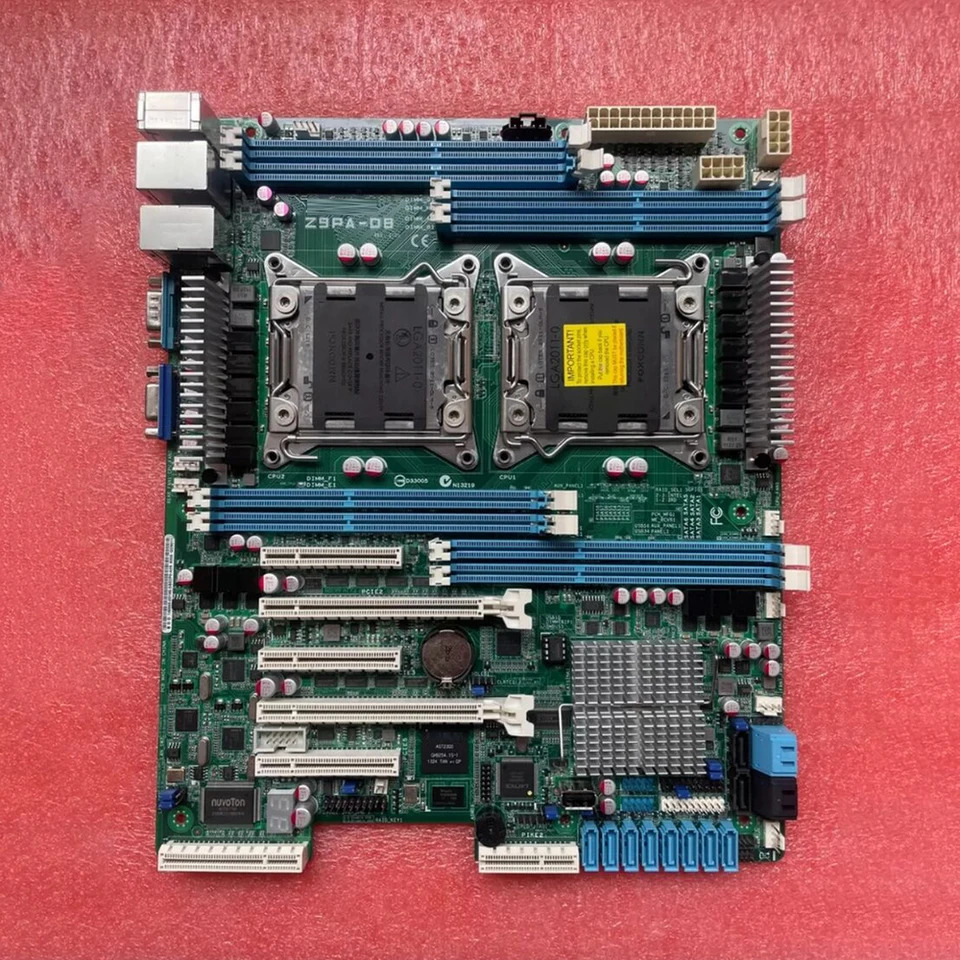 A-S-U-S 서버 마더보드E5-2680V2 LGA 2011 DDR3 X79 X79M Z9PA-D8