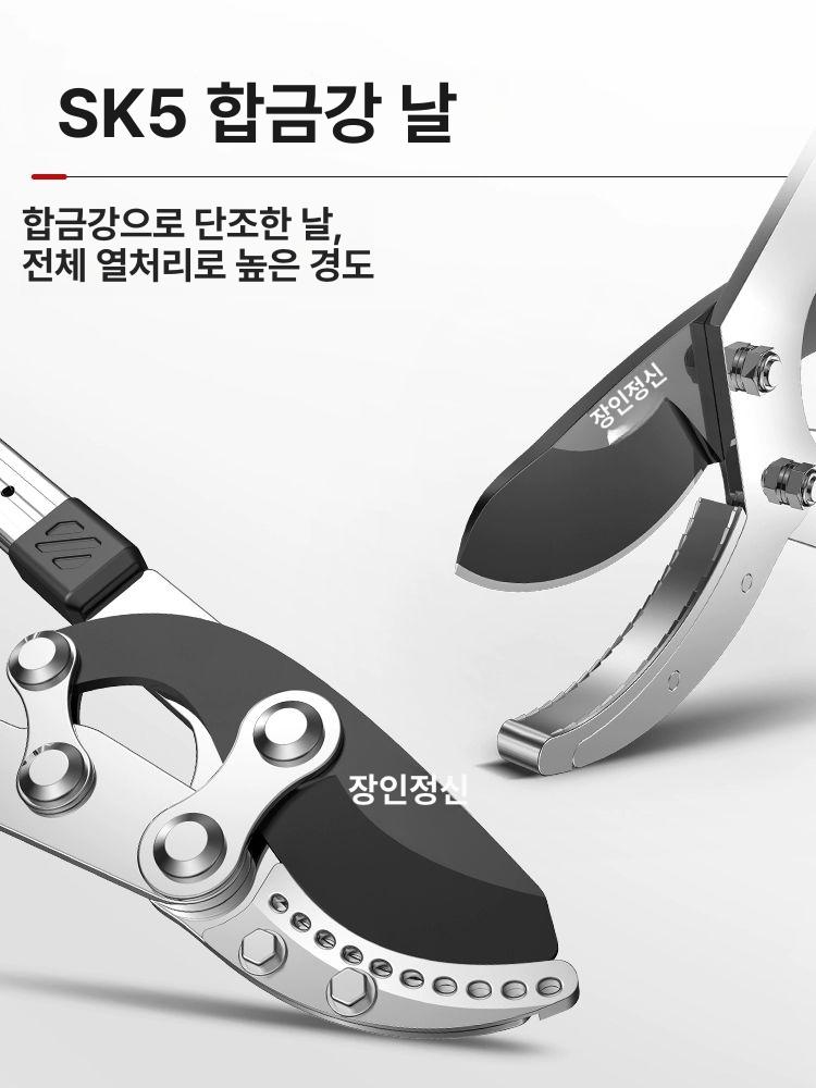 대나무 전정가위 합금강 조경용 절단가위 과일 강력한 전단 가지치기 절단기 도구 - 상세 이미지 5