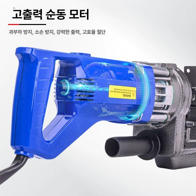 코너 철판 전동유압앵글절단기 유압식 강판 프레스 펀칭 금속가공 앵글철 구멍 - 상세 이미지 3