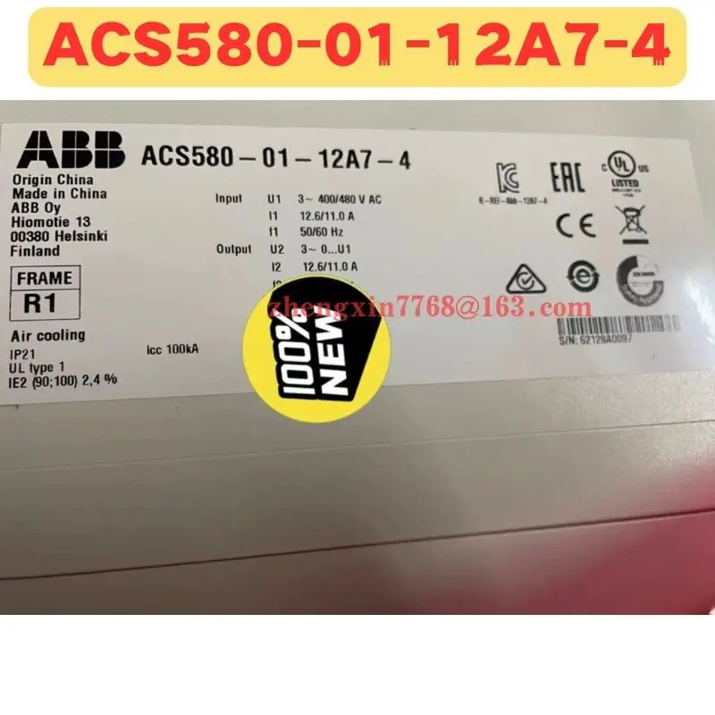 오리지널 ACS580-01-12A7-4 주파수 변환기 ACS580 01 12A7 4 신