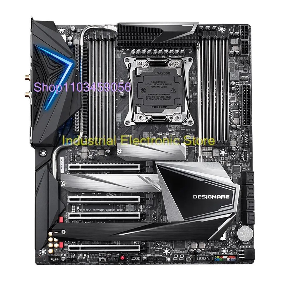 X299 마더보드 X299X 디자10G LGA2066 256GB DDR4 E- 코어 i7-7800X 또는 X 시리즈 i9 프로세서 이상
