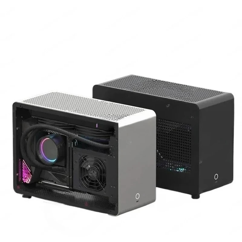 G1-Pro 알루미늄 합금 케이스 A4 Sfx240 수냉식 ITX 투명 섀시