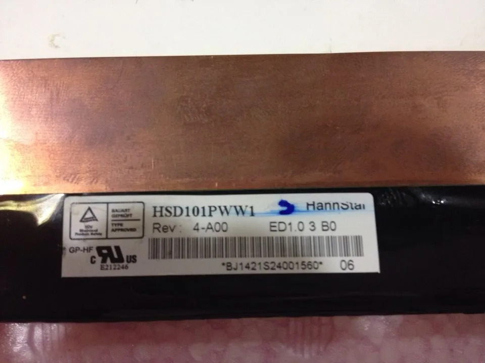 존 컬러 10.1 LED 1280x800 LCD 화면 HSD101PWW1