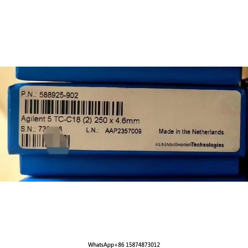 Agilent 588925-902 액체 크빈티지토그래피 럼TC-C182 170A 4.6x250mm 5 m 압력 제400bar