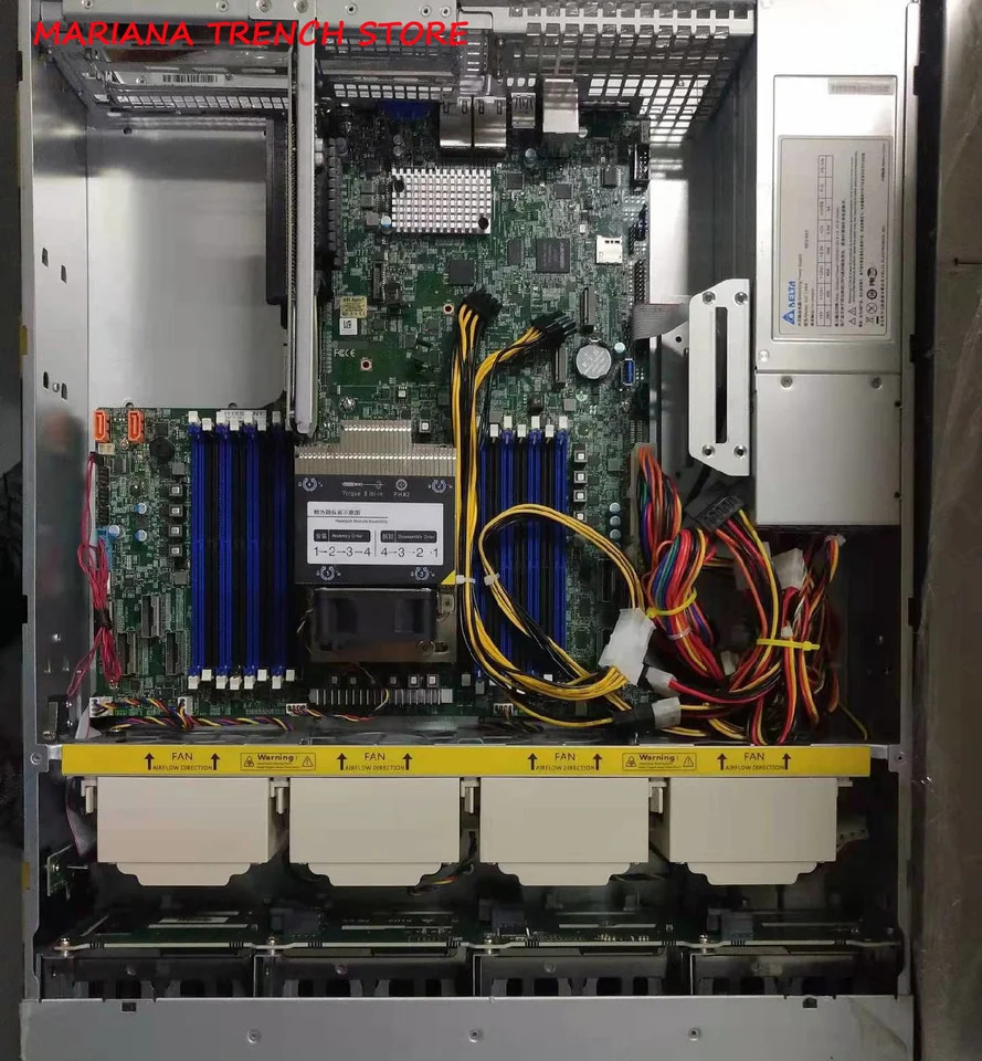 슈퍼마이크로 마더보드H11SSW-NT EPYC 7001/7002 시리즈 프로세서 DDR4 M.2 NVMe SATA3 10GBase-T LAN 포트