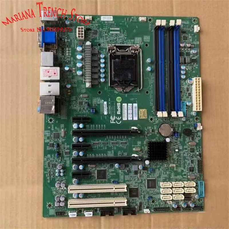 슈퍼마이크로 마더보드x10sae LGA1150 E3-1200 v3 v4 4 세대 5 코어 i7 i5 i3 프로세서 DDR3 듀얼 기가비트 포트
