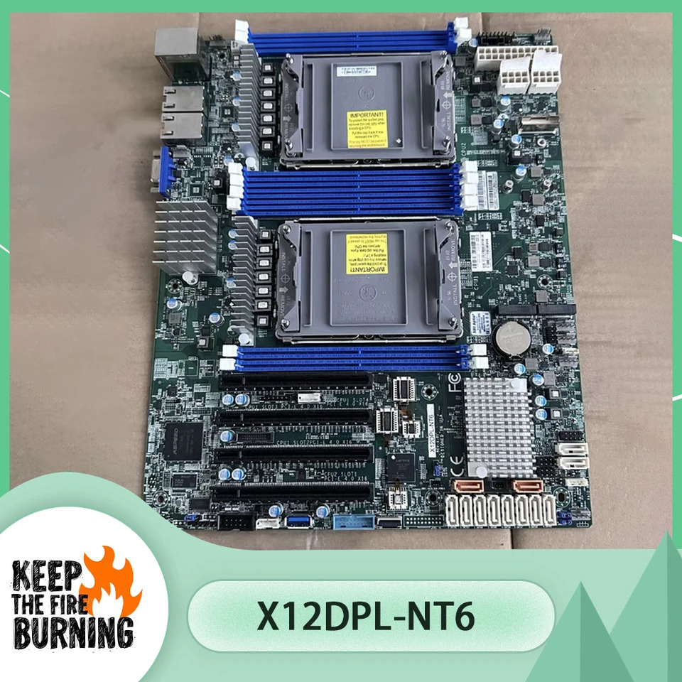 듀얼 웨이 IPFS 서버 마더보드 C621A DDR4-3200MHz 256GB LGA-4189 슈퍼마이크로 X12DPL-NT6
