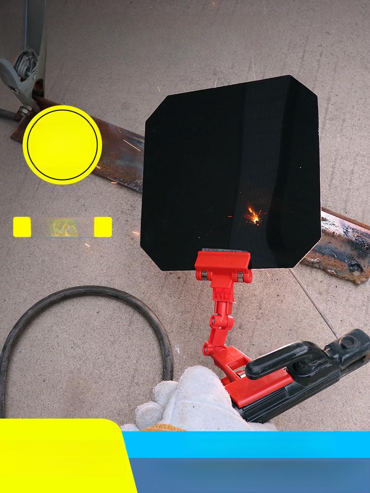 실드 커버 보호 용접두건 렌즈 클립온 투명 방지 각도 차광 범용 차폐 - 상세 이미지 2