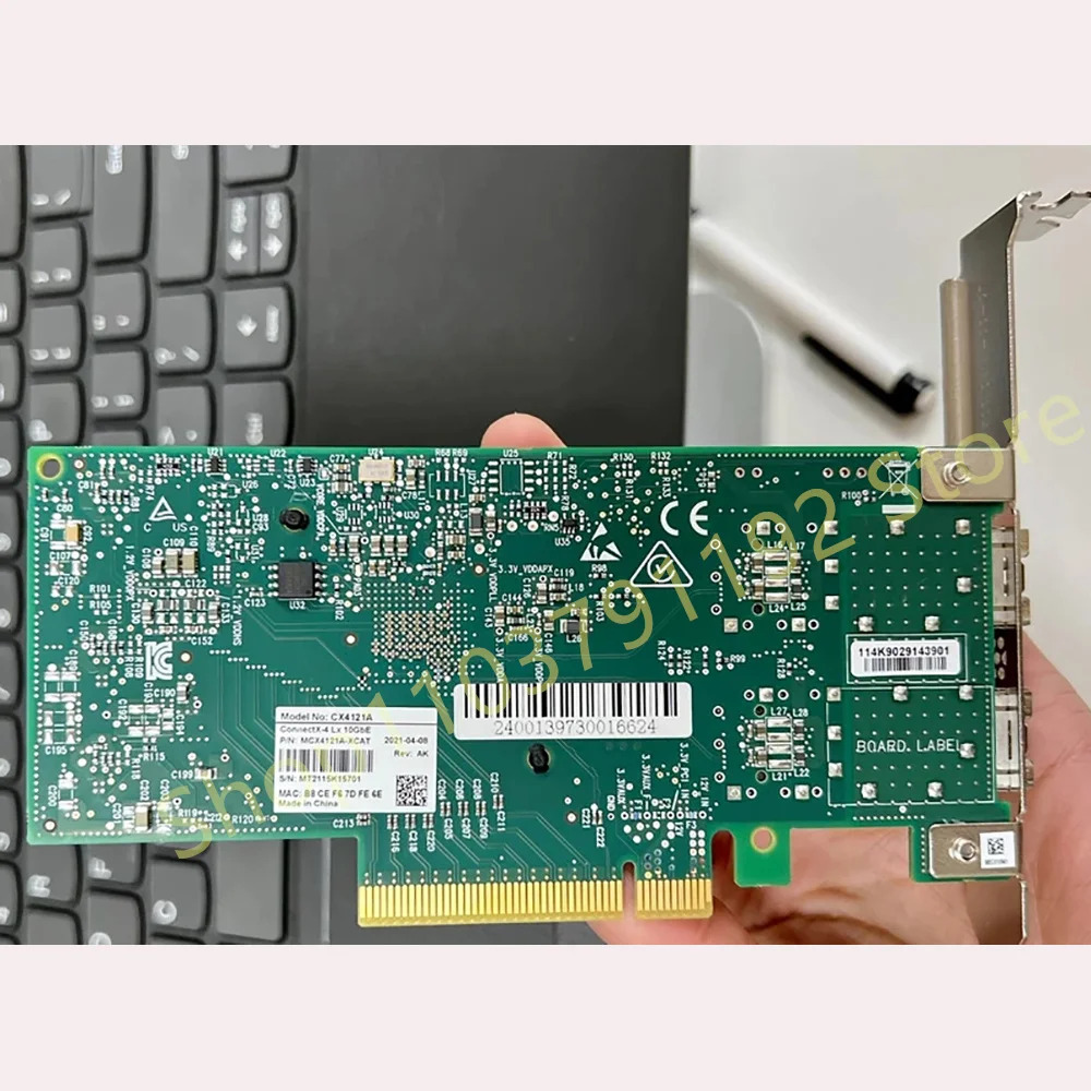 듀얼 포트기가비트 네트워크 카드 MCX4121A-XCAT ConnectX-4 Lx 10GbE