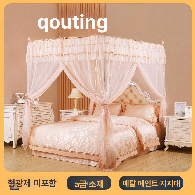 공주 침대 캐노피 인테리어 레이스 커튼 꾸미기 커텐 모기장 케노피 하우스 - 상세 이미지 2