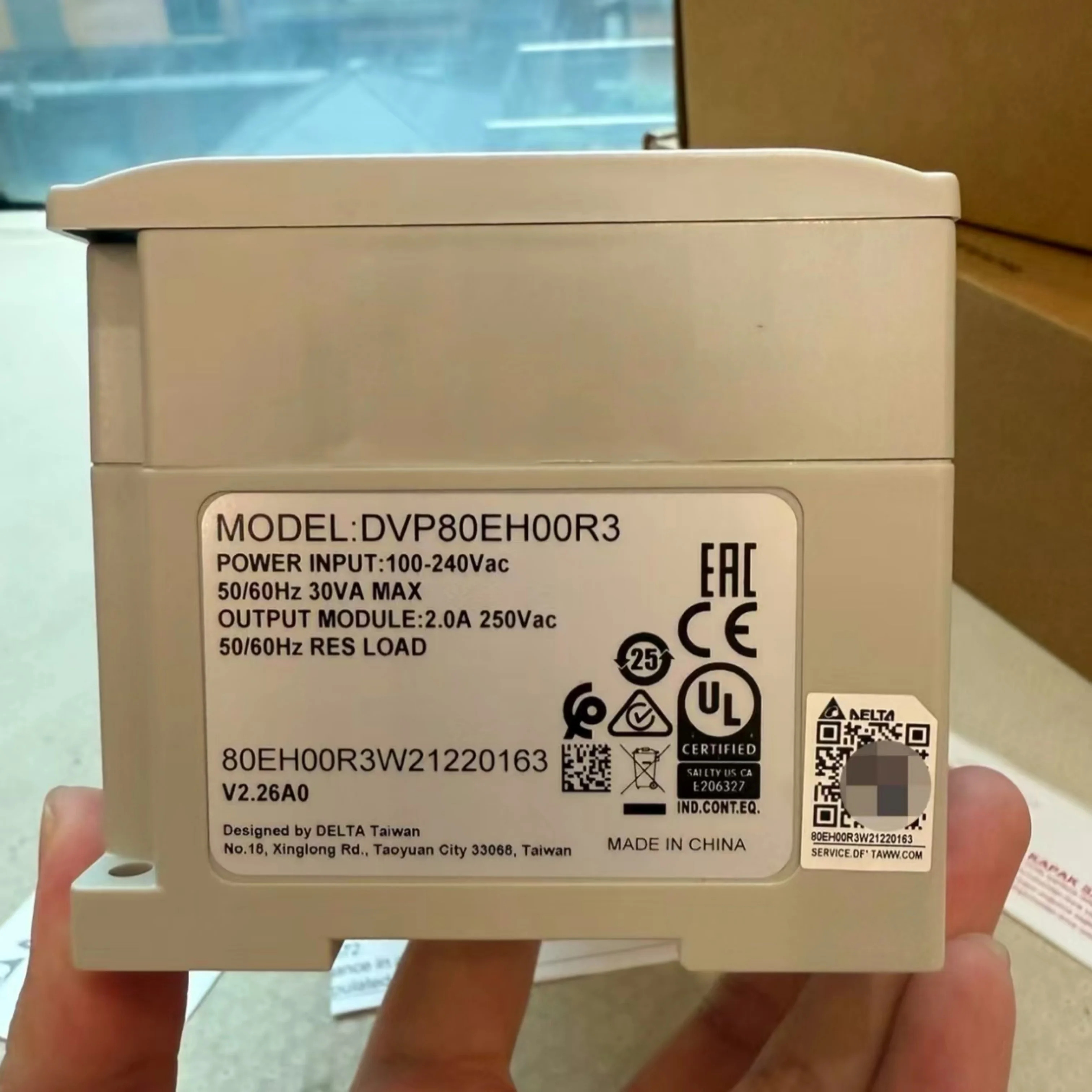 DVP80EH00R3 DVP80EH00T3 PLC 모듈 원본