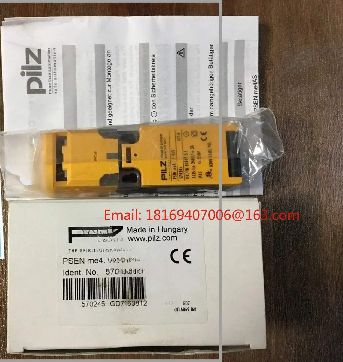 Pilz 사출 성형기 전안전 스위치 PSEN ME4.1/4AS