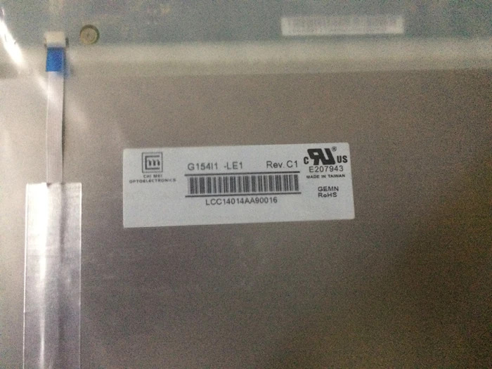 A 등급 G154I1-LE1 G154I1 LE1 15.0 인치 LCD 패널 화면 12개월