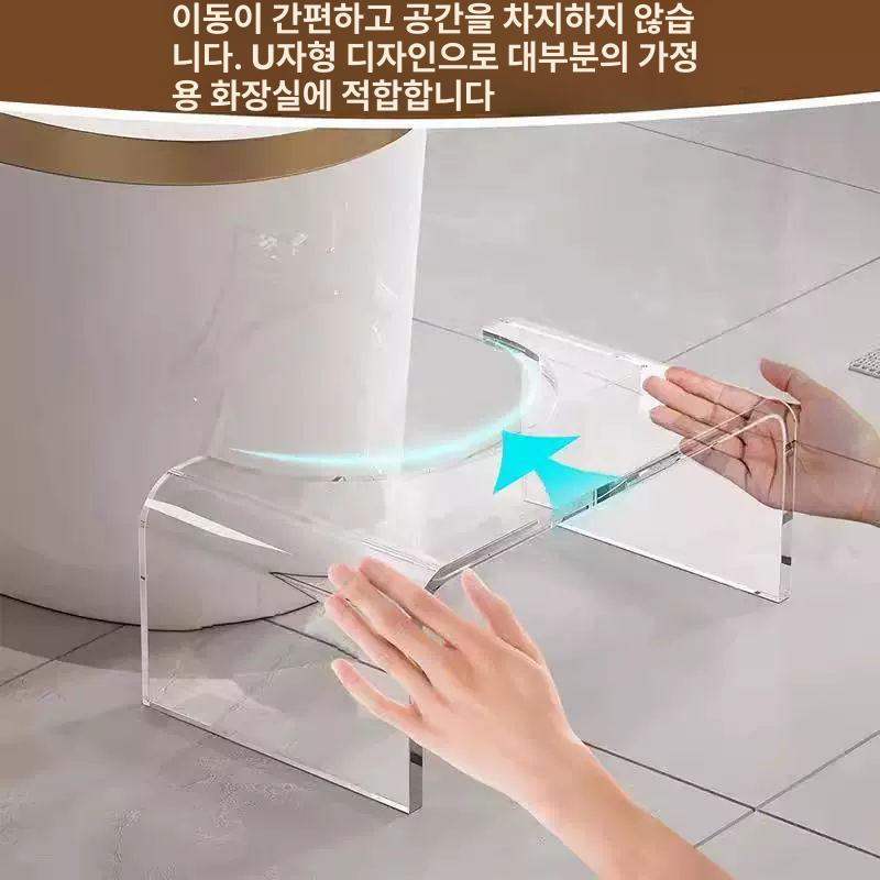 투명 발받침대 욕실 조절 샤워 변기발판 쾌변 - 상세 이미지 4