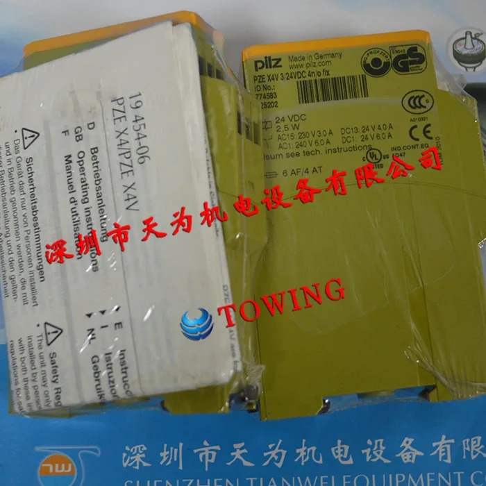 PILZ 안전 릴레이 PZE X4V 324VDC 4n O 고정 신