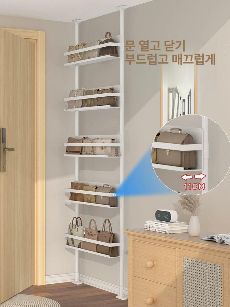 슬림 틈새수납장 벽고정 다목적 서랍장 거실 문뒤수납장 공간활용 정리함 설치 베란다 - 상세 이미지 3