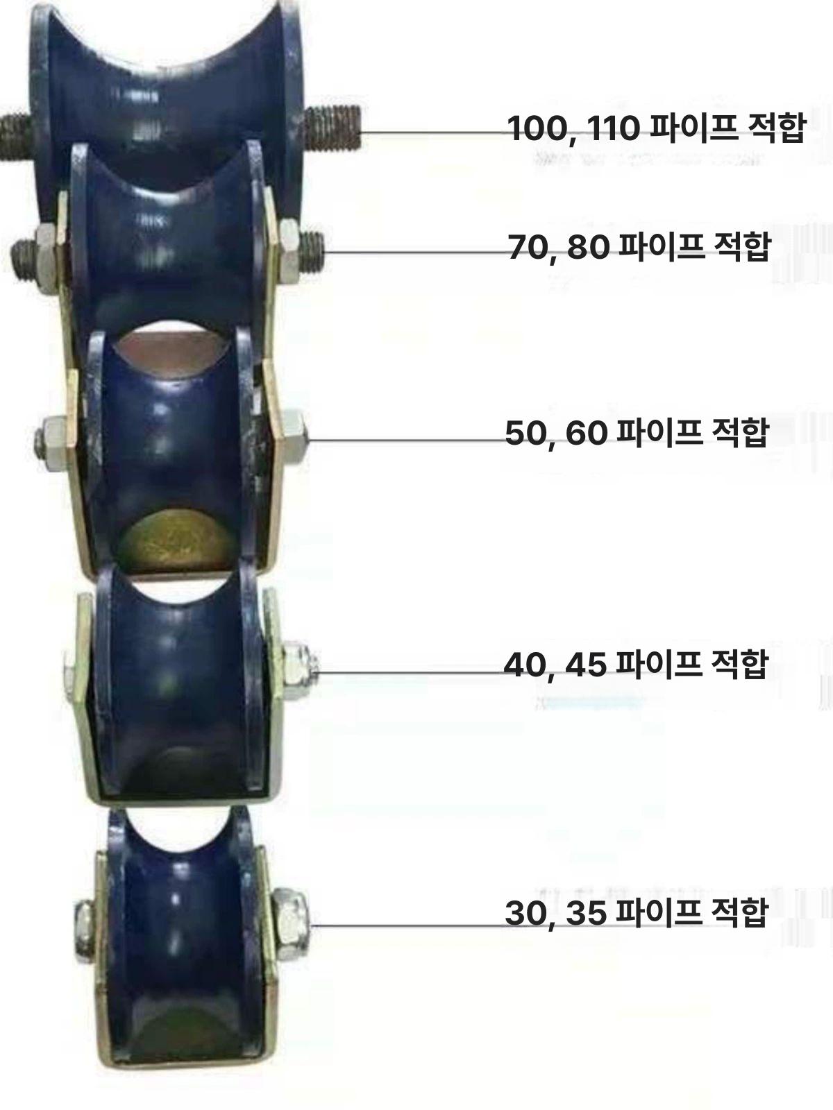 슬라이딩 레일 도르래 고정 부품 파이프 스테인레스 가이드 트랙 원형 강철 브라켓 - 상세 이미지 3