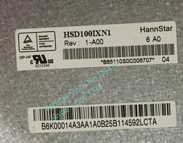 Hannstar LCD 스크린 HSD100IXN1-A00 HSD100IXN1 A00인치 신