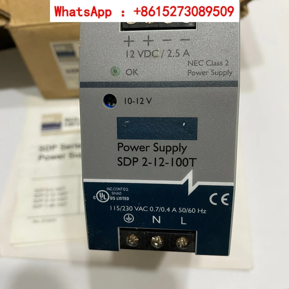 SOLA SDP2-12-100T 레일 장착 전원공급장치 12VDC 2.5A