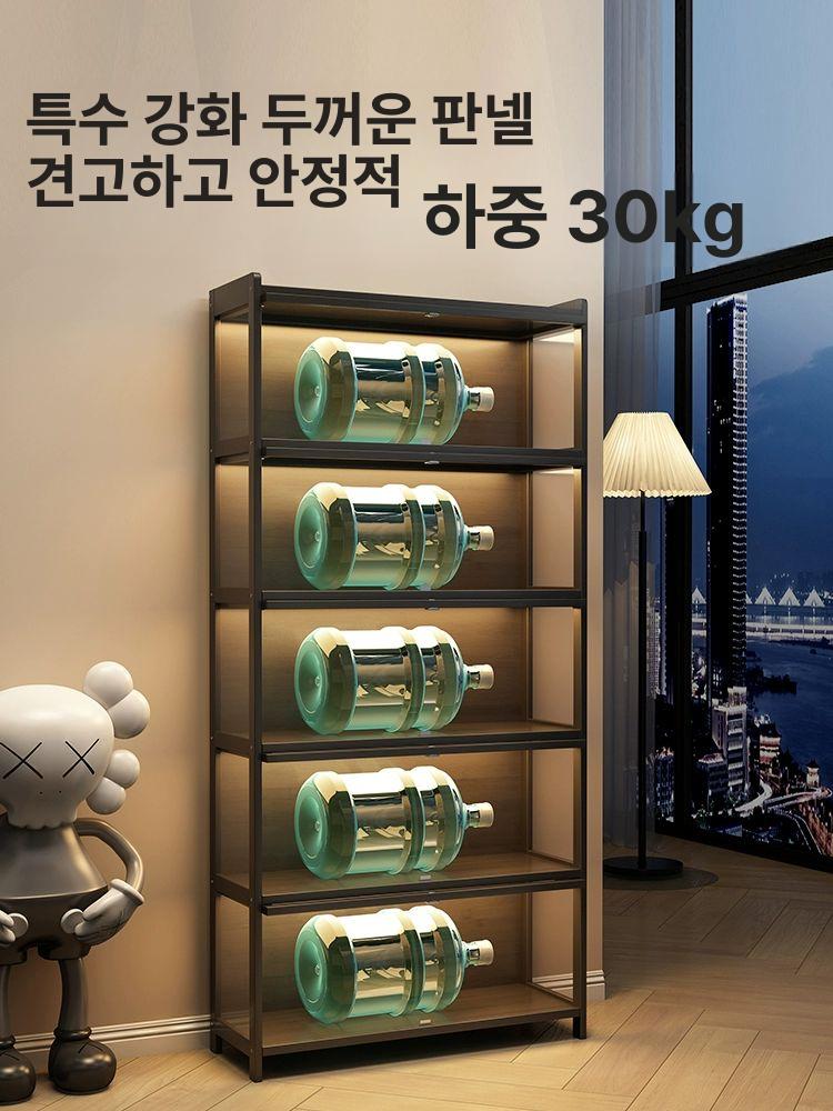 와인 양주수납장 쇼케이스 전시대 거실진열장 술장식장 보관함 조명 이미지 6