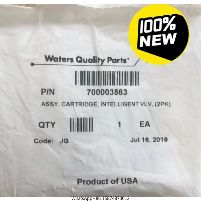 워터스 700003563 ASSY 카트리지 지능형 VLV UPLC 펌프 신 1 피스