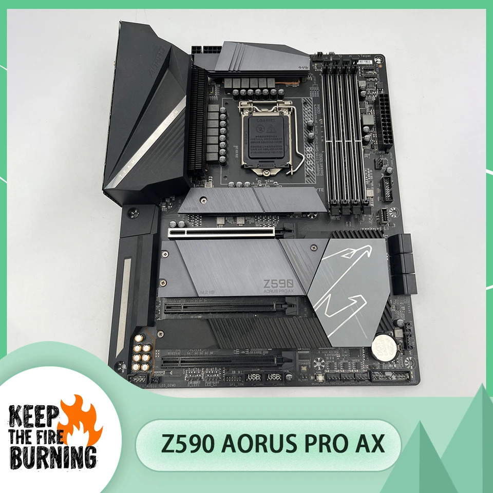 G-i-g-a-b-y-t-e 지원세대 11 세대 CPU LGA 1200 데스크탑 마더보드 DDR4 Z590 AORUS PRO AX