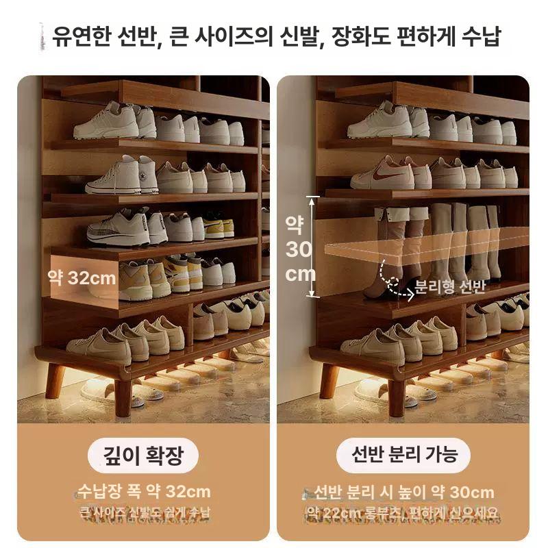 슬림 신발장 조립식 접이식 수납장 인테리어 원룸 서랍 현관장 좁은 신발정리대 높이 - 상세 이미지 3