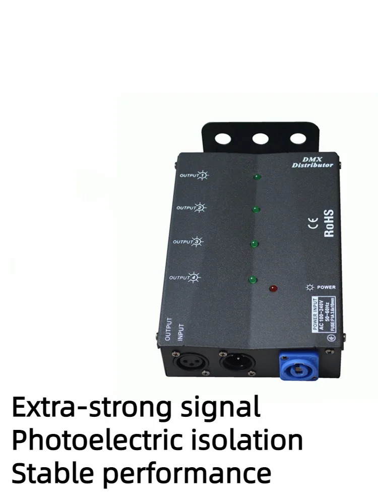 Dmx512 광전 절연 신호 분배기4개 하나광 증폭기