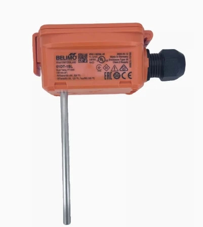 BELIMO 침수 에어 수도관 온도 센서 01DT-1AH 50mm PT100 01DT-1AL 100mm 01DT-1AN 150mm 01DT-1AP 200mm