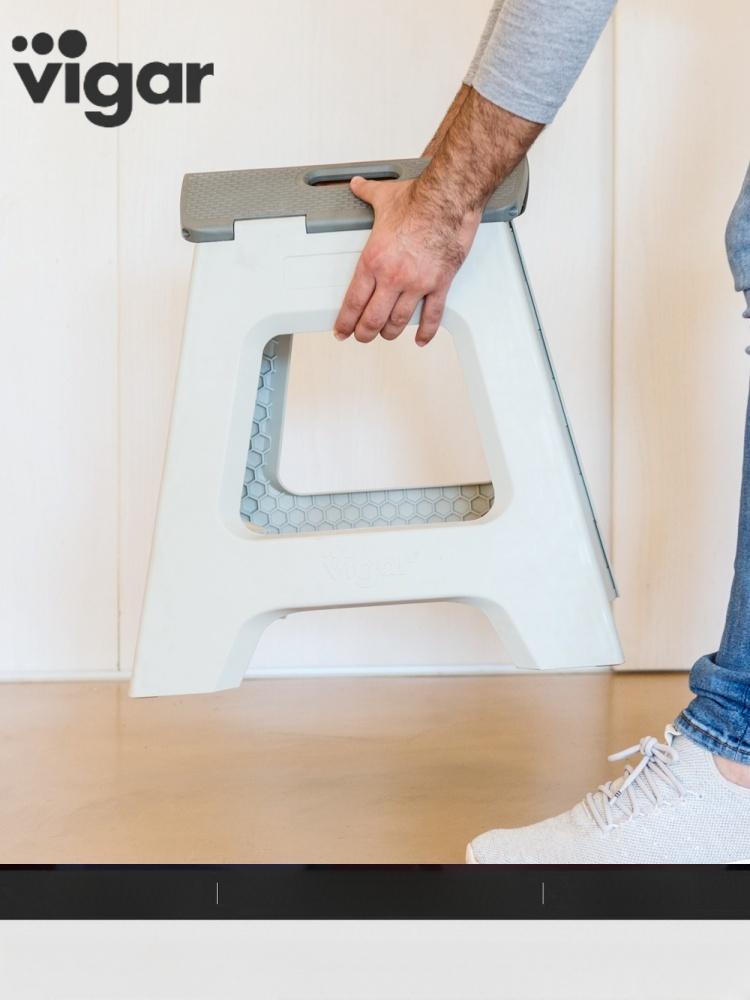 접이식의자 폴딩스툴 보조 접는 발판 캠핑 원형 야외 휴대용스툴 폴딩체어 - 상세 이미지 3