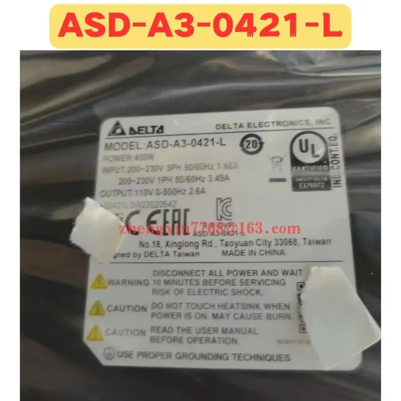 오리지널 ASD-A3-0421-L 서보 드라이브 ASD A3 0421 L 신