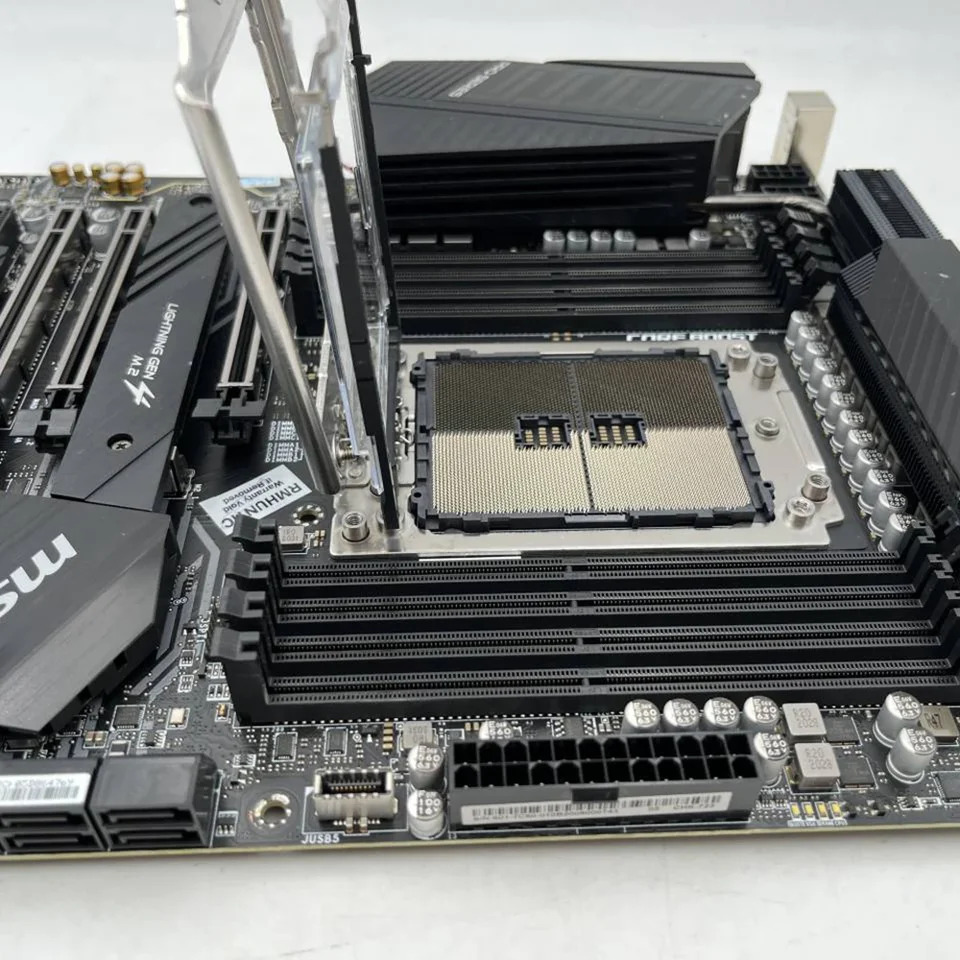 소켓 sTRX4 DDR4 256GB PCI-E4.0 SATA3 M.2 x 2 USB3.2 데스크탑 마더보드 MSI TRX40 PRO 10G 용