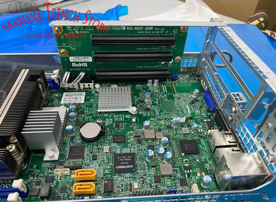 Supermicro 2U 듀얼 소켓 R3 LGA2011 마더보드 E5-2600 v4/v3 군X10DRT-H DDR4 i350-AM2 포트 GbE LAN